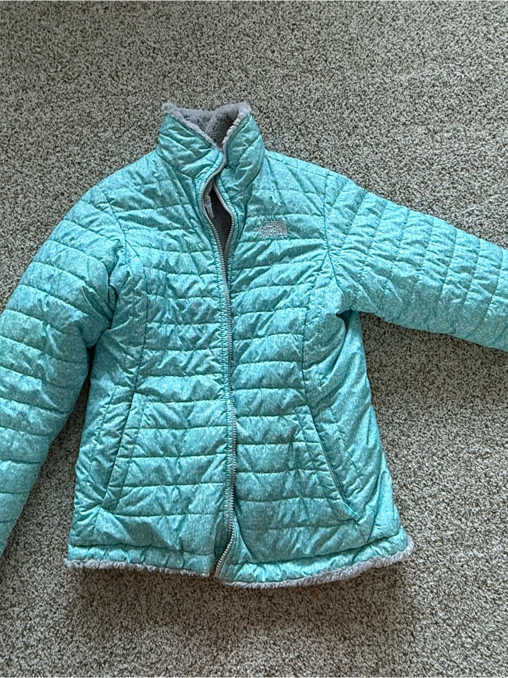 North Face reversible jackets YXL